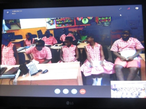 <h3>SPEAKER: MYSTERY SKYPE WITH GRACE SCHOOL, LAGOS, NIGERIA WITH THE HELP OF MR.ASHIEDU JUDE</h3>