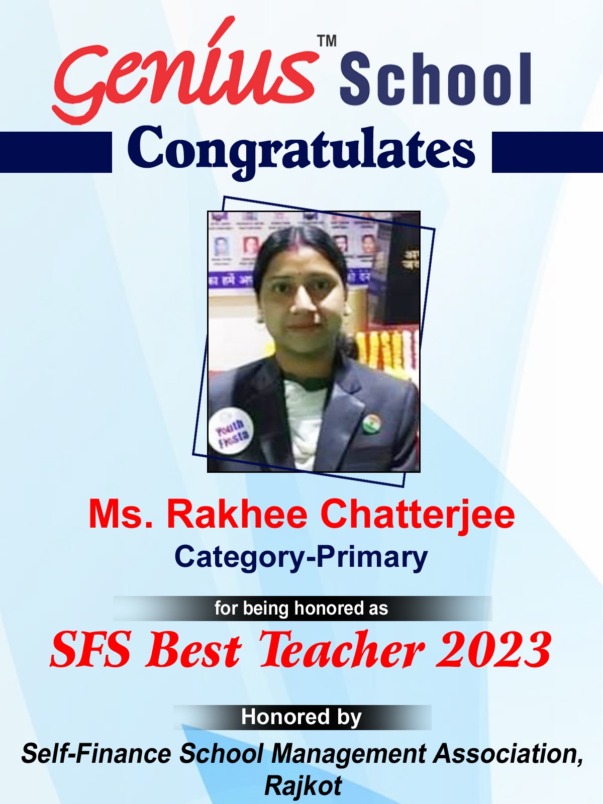 SFS Best Teacher - 2023