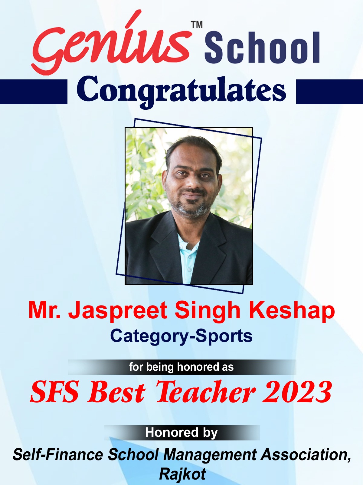 SFS Best Teacher - 2023